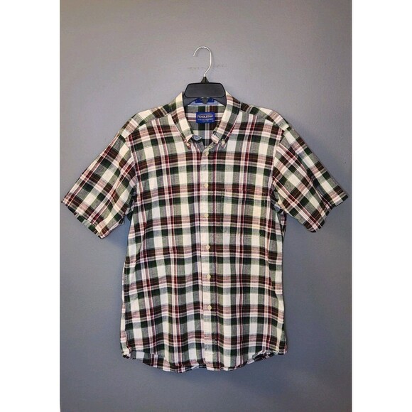 Pendleton Seaside Shirt Men's Large Multicolor Plaid Button Down Short Sleeve - Picture 2 of 5